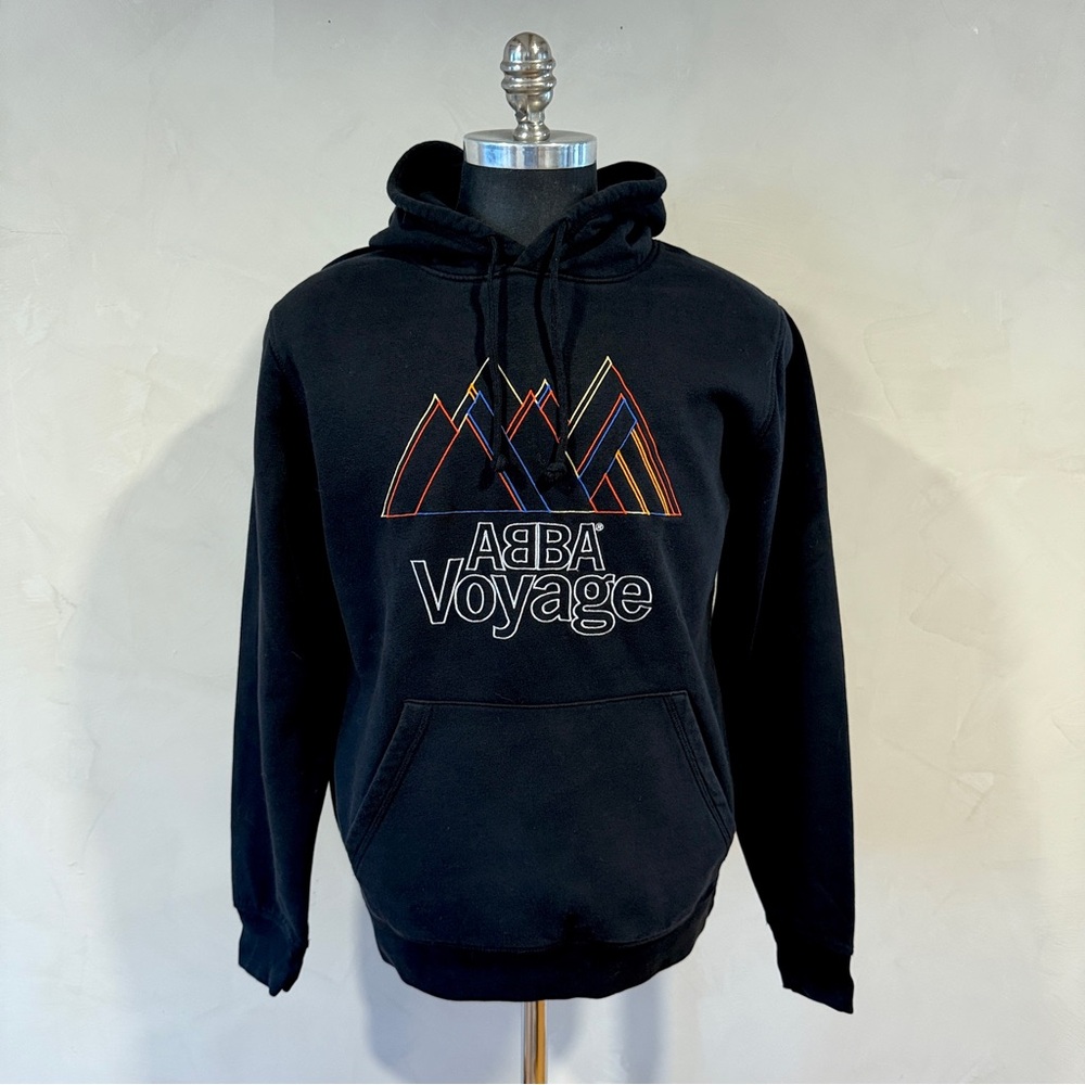 ABBA Voyage Graphic Hoodie Black Embroidered Pullover